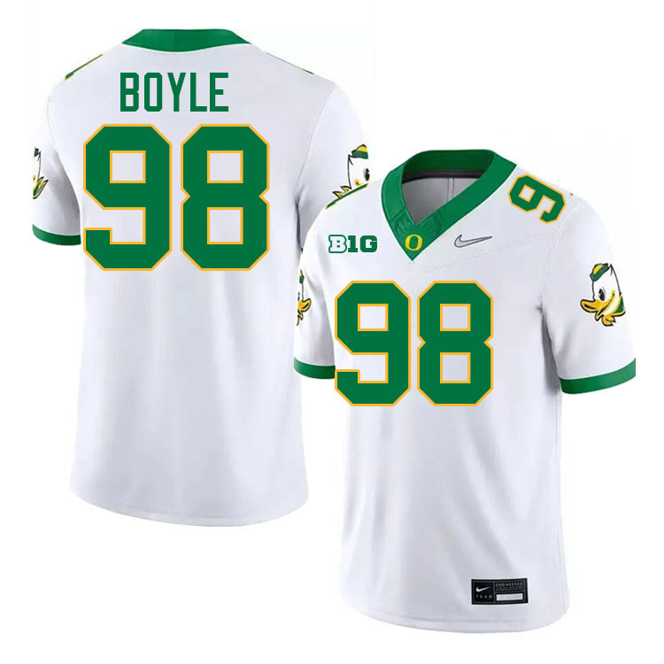 Andrew Boyle Oregon Jersey,Oregon Ducks Football Uniforms Youth-White 2024